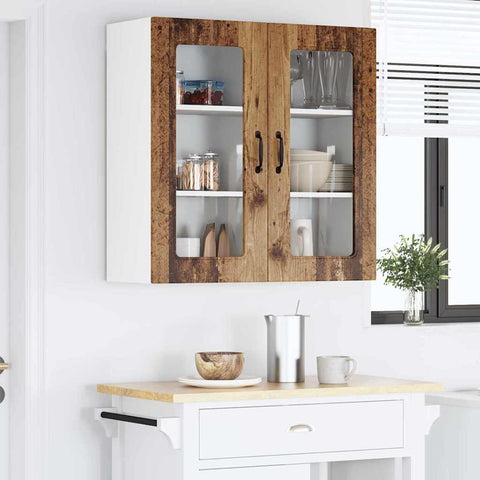 vidaXL Kitchen Wall Cabinet Old Wood 80 x 31 x 80 cm Engineered Wood