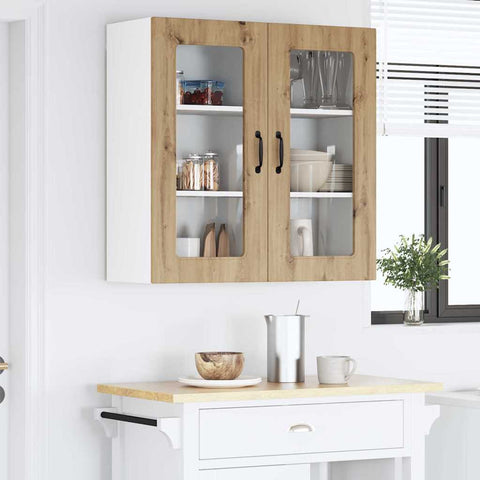 vidaXL Kitchen Wall Cabinet with Shelf Artisan Oak 80 x 31 x 80 cm