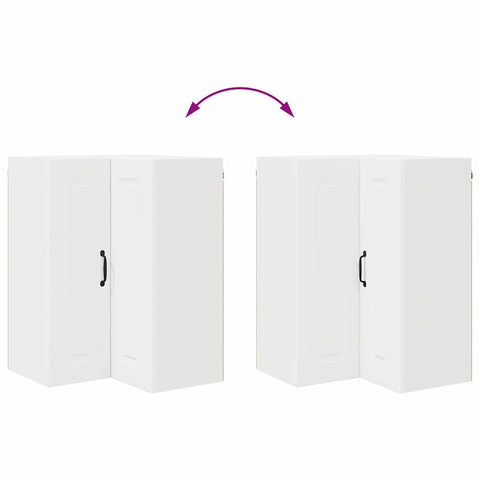 vidaXL Kitchen Wall Cabinet White 57 x 57 x 80 cm Engineered Wood