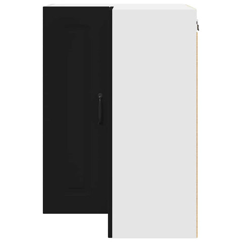 vidaXL Kitchen Wall Cabinet Black 57 x 57 x 80 cm Engineered Wood