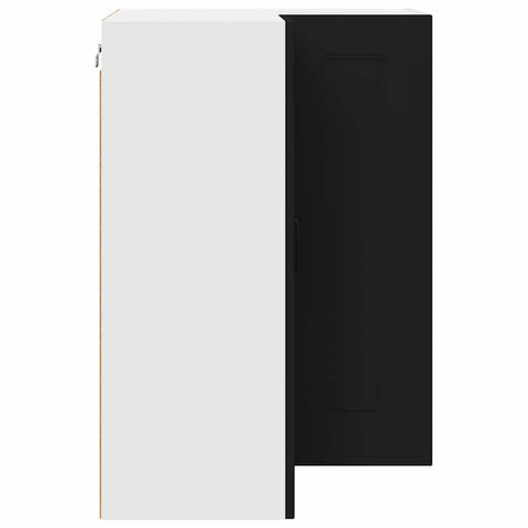 vidaXL Kitchen Wall Cabinet Black 57 x 57 x 80 cm Engineered Wood