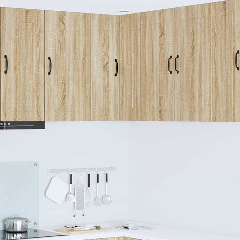 vidaXL Kitchen Wall Cabinet Sonoma Oak 57 x 57 x 80 cm Engineered Wood