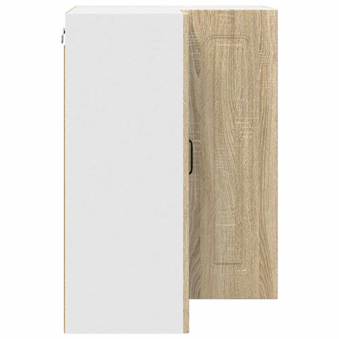 vidaXL Kitchen Wall Cabinet Sonoma Oak 57 x 57 x 80 cm Engineered Wood