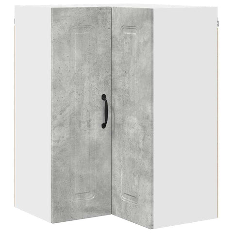 vidaXL Kitchen Wall Cabinet with Shelf Concrete Grey 57 x 57 x 80 cm