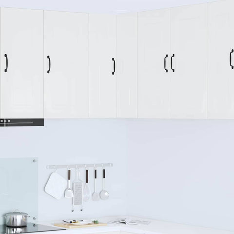 vidaXL Kitchen Wall Cabinet with Door High Gloss White 57 x 57 x 80 cm