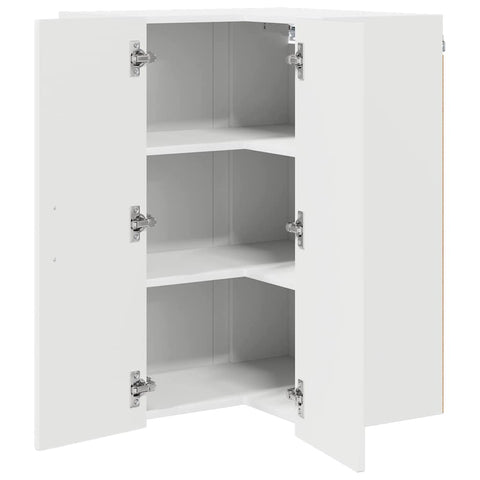 vidaXL Kitchen Wall Cabinet with Door High Gloss White 57 x 57 x 80 cm