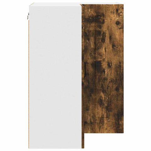 vidaXL Kitchen Wall Cabinet Smoked Oak 57 x 57 x 80 cm Engineered Wood