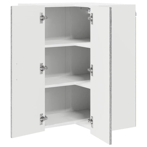 vidaXL Kitchen Wall Cabinet with Shelf Grey Sonoma 57 x 57 x 80 cm