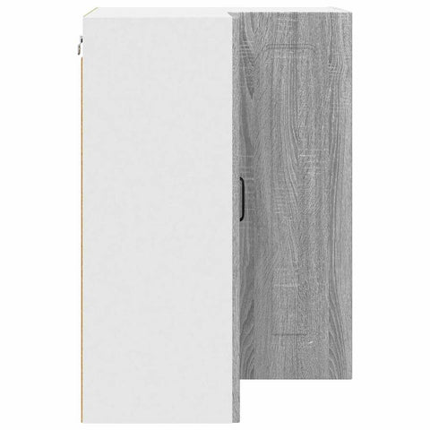 vidaXL Kitchen Wall Cabinet with Shelf Grey Sonoma 57 x 57 x 80 cm