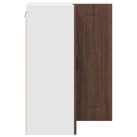 vidaXL Kitchen Wall Cabinet Brown Oak 57 x 57 x 80 cm Engineered Wood