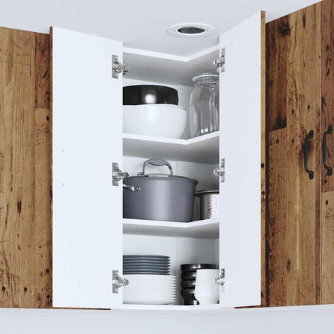 vidaXL Kitchen Wall Cabinet Old Wood 57 x 57 x 80 cm Engineered Wood