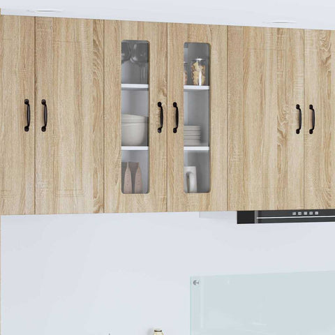vidaXL Kitchen Wall Cabinet Sonoma Oak 60 x 31 x 80 cm Engineered Wood