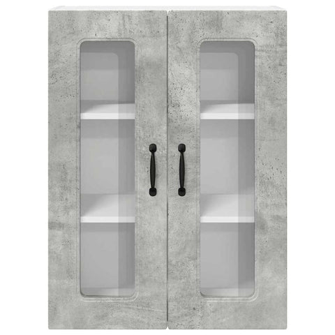 vidaXL Kitchen Wall Cabinet with Shelf Concrete Grey 60 x 31 x 80 cm