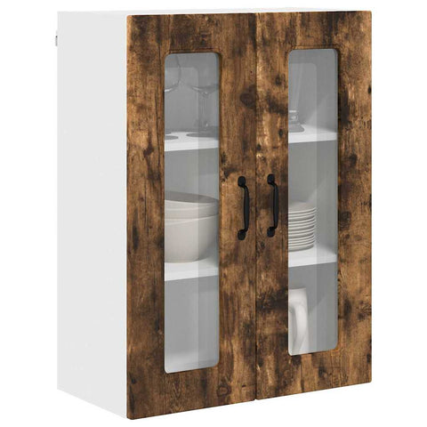 vidaXL Kitchen Wall Cabinet Smoked Oak 60 x 31 x 80 cm Engineered Wood