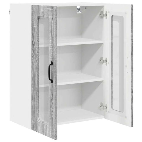 vidaXL Kitchen Wall Cabinet with Shelf Grey Sonoma 60 x 31 x 80 cm
