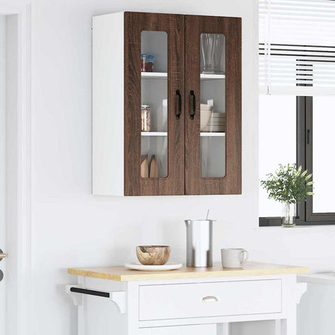 vidaXL Kitchen Wall Cabinet Brown Oak 60 x 31 x 80 cm Engineered Wood
