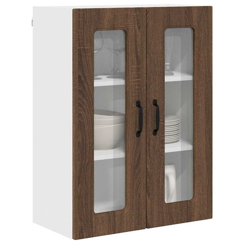 vidaXL Kitchen Wall Cabinet Brown Oak 60 x 31 x 80 cm Engineered Wood