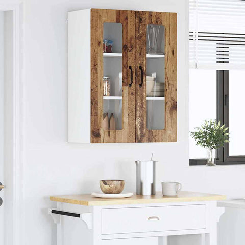 vidaXL Kitchen Wall Cabinet Old Wood 60 x 31 x 80 cm Engineered Wood