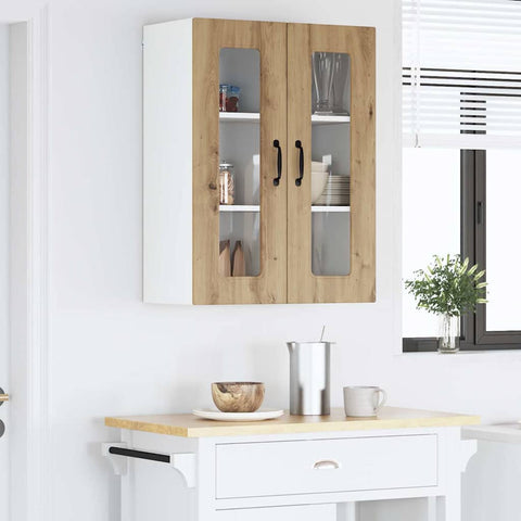 vidaXL Kitchen Wall Cabinet with Shelf Artisan Oak 60 x 31 x 80 cm
