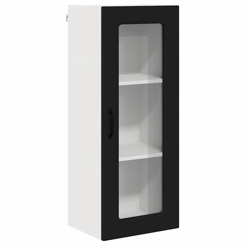 vidaXL Kitchen Wall Cabinet Black 40 x 31 x 100 cm Engineered Wood