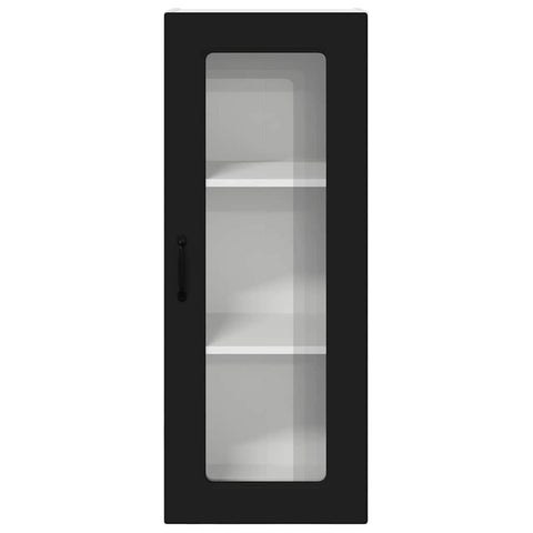 vidaXL Kitchen Wall Cabinet Black 40 x 31 x 100 cm Engineered Wood