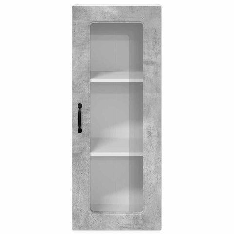 vidaXL Kitchen Wall Cabinet with Shelf Concrete Grey 40 x 31 x 100 cm