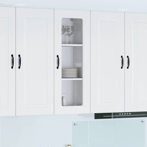 vidaXL Kitchen Wall Cabinet High Gloss White 40 x 31 x 100 cm