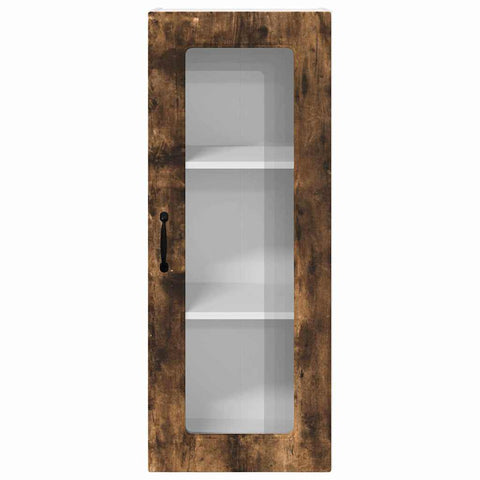 vidaXL Kitchen Wall Cabinet with Shelf Smoked Oak 40 x 31 x 100 cm