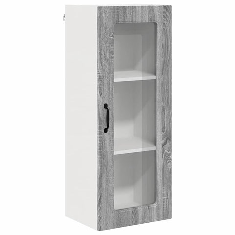 vidaXL Kitchen Wall Cabinet with Shelf Grey Sonoma 40 x 31 x 100 cm