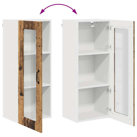 vidaXL Kitchen Wall Cabinet Old Wood 40 x 31 x 100 cm Engineered Wood