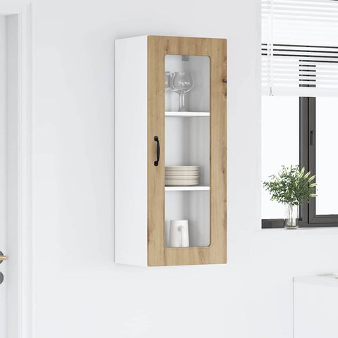vidaXL Kitchen Wall Cabinet with Shelf Artisan Oak 40 x 31 x 100 cm