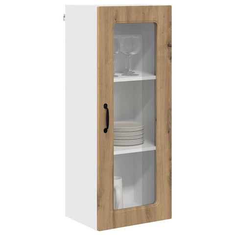vidaXL Kitchen Wall Cabinet with Shelf Artisan Oak 40 x 31 x 100 cm