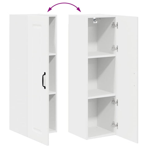vidaXL Kitchen Wall Cabinet White 30 x 31 x 100 cm Engineered Wood