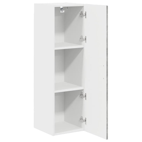 vidaXL Kitchen Wall Cabinet with Shelf Concrete Grey 30 x 31 x 100 cm