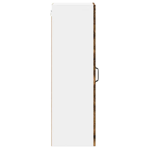 vidaXL Kitchen Wall Cabinet with Shelf Smoked Oak 30 x 31 x 100 cm