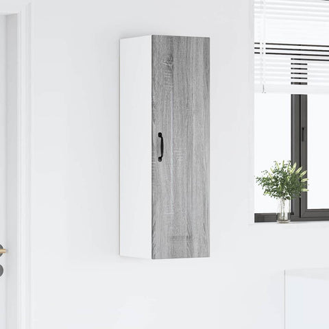 vidaXL Kitchen Wall Cabinet with Shelf Grey Sonoma 30 x 31 x 100 cm