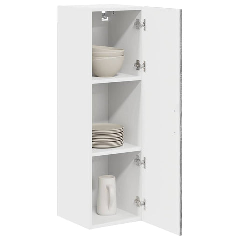 vidaXL Kitchen Wall Cabinet with Shelf Grey Sonoma 30 x 31 x 100 cm