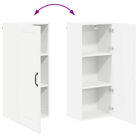 vidaXL Kitchen Wall Cabinet White 40 x 31 x 100 cm Engineered Wood