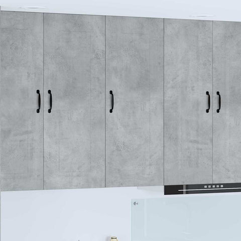 vidaXL Kitchen Wall Cabinet with Shelf Concrete Grey 40 x 31 x 100 cm