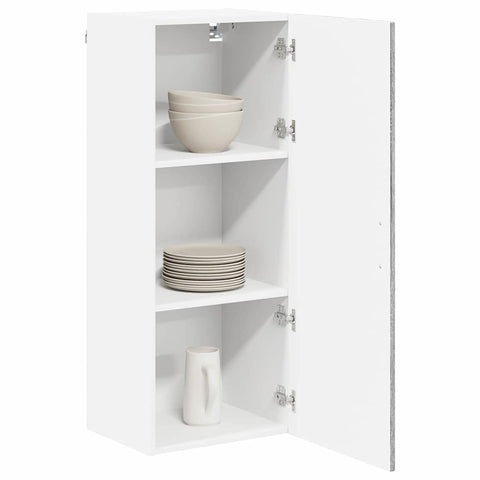 vidaXL Kitchen Wall Cabinet with Shelf Grey Sonoma 40 x 31 x 100 cm