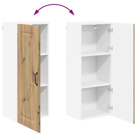 vidaXL Kitchen Wall Cabinet with Shelf Artisan Oak 40 x 31 x 100 cm