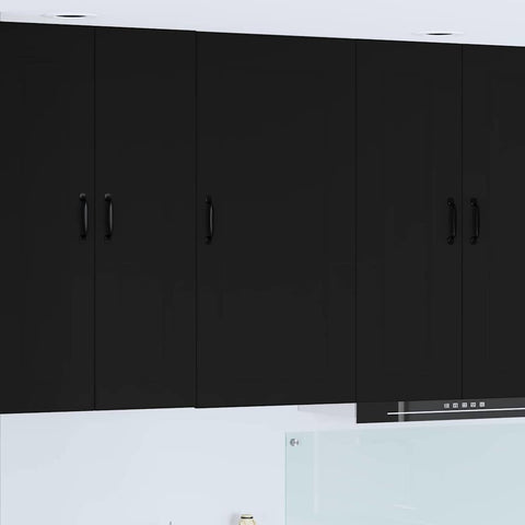 vidaXL Kitchen Wall Cabinet Black 50 x 31 x 100 cm Engineered Wood