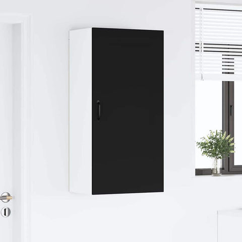 vidaXL Kitchen Wall Cabinet Black 50 x 31 x 100 cm Engineered Wood