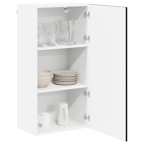 vidaXL Kitchen Wall Cabinet Black 50 x 31 x 100 cm Engineered Wood