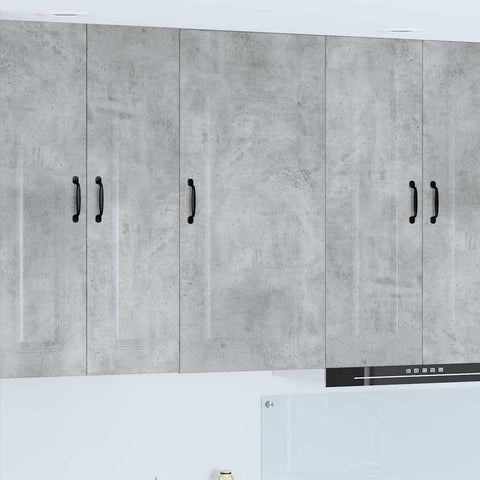 vidaXL Kitchen Wall Cabinet with Shelf Concrete Grey 50 x 31 x 100 cm