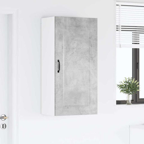 vidaXL Kitchen Wall Cabinet with Shelf Concrete Grey 50 x 31 x 100 cm