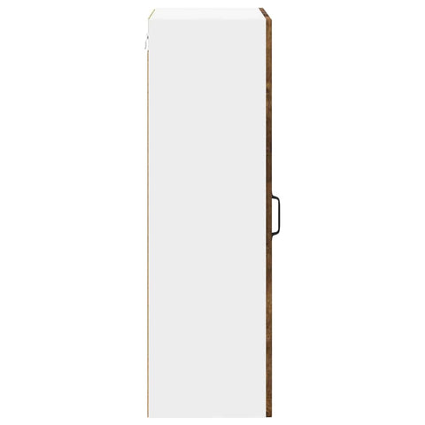 vidaXL Kitchen Wall Cabinet with Shelf Smoked Oak 50 x 31 x 100 cm