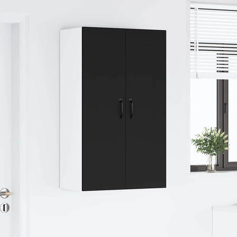 vidaXL Kitchen Wall Cabinet Black 60 x 31 x 100 cm Engineered Wood