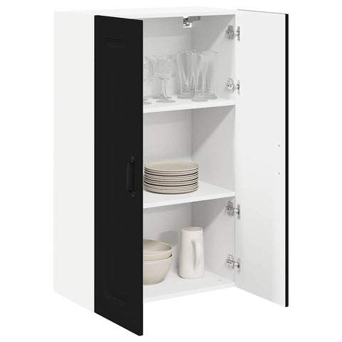 vidaXL Kitchen Wall Cabinet Black 60 x 31 x 100 cm Engineered Wood