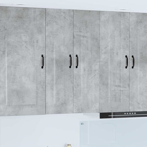 vidaXL Kitchen Wall Cabinet with Shelf Concrete Grey 60 x 31 x 100 cm